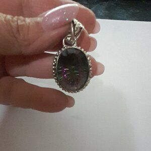 Purple Mystic Topaz Pendant